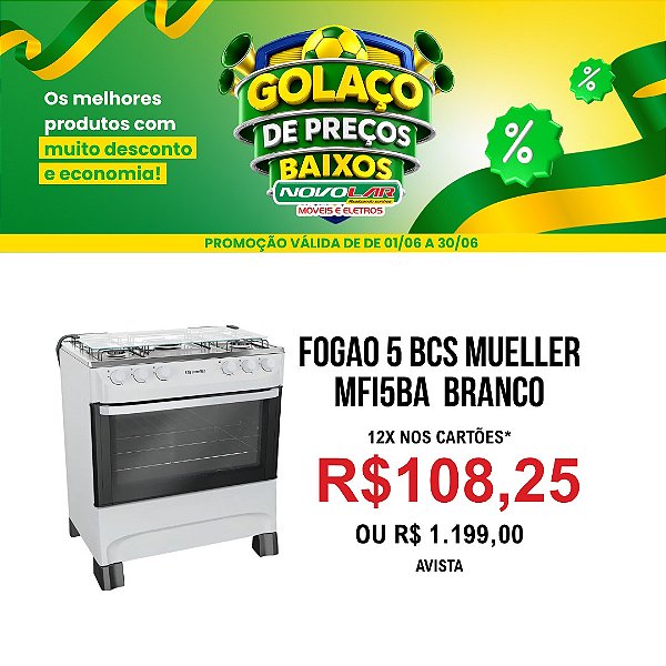 FOGAO 5 BCS MUELLER MFI5BA BRANCO