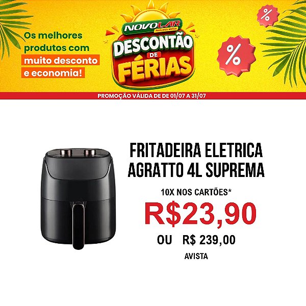 FRITADEIRA ELETRICA AGRATTO 4L SUPREMA