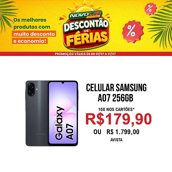 CELULAR SAMSUNG A07 256GB