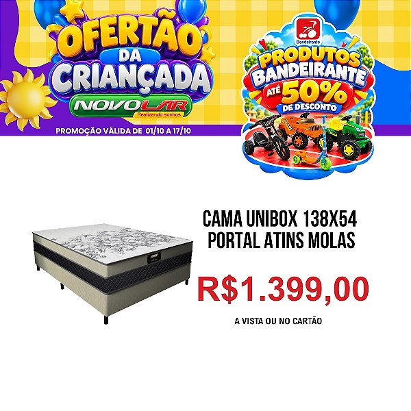 CAMA UNIBOX 138X54 PORTAL ATINS MOLAS