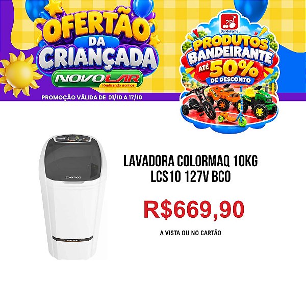 LAVADORA COLORMAQ 10KG LCS10 127V BCO