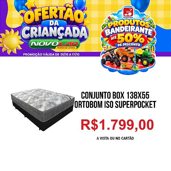 CONJUNTO BOX 138X55 ORTOBOM ISO SUPERPOCKET