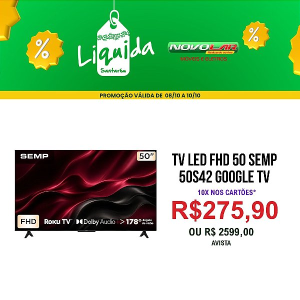 TV LED FHD 50 SEMP 50S42 GOOGLE TV