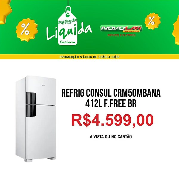 REFRIG CONSUL CRM50MBANA 412L F.FREE BR