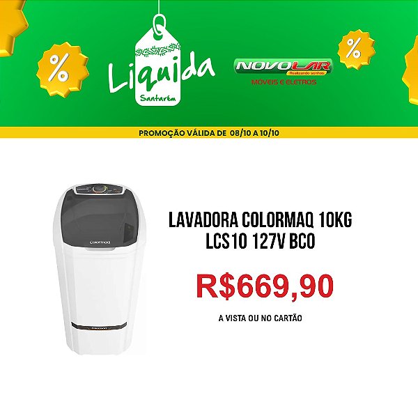 Lavadora SemiautomÃ¡tica Colormaq 10kg LCS10