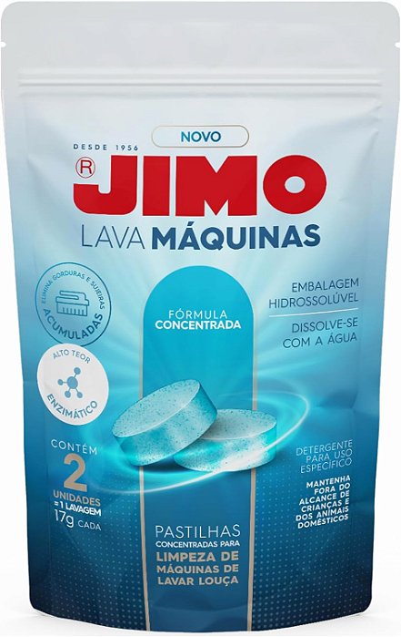 JIMO Lava Máquinas Lavagem Interna de Lava Louça Limpeza e Higenização Elimina Gordura e Resíduos Detergente