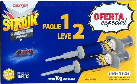 Gel Mata Formigas Doceiras Isca Atrativa Straik 10g Dexter Latina pague 1 leve 2