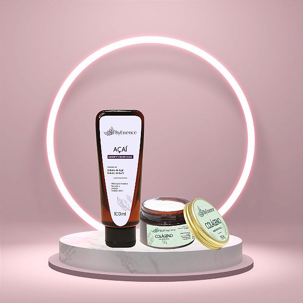 Kit Hidratante Facial Colageno e Sabonete Facial Açai