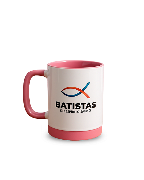 CANECA DE PORCELANA 325ML COM BASE DE SILICONE C/ ALÇA QUADRADA