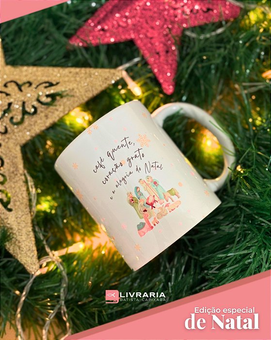 EDIÇÃO DE NATAL - CANECA DE PORCELANA 325ML - BRANCA
