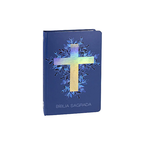 BÍBLIA SAGRADA ARA - CAPA DURA/CRUZ/AZUL