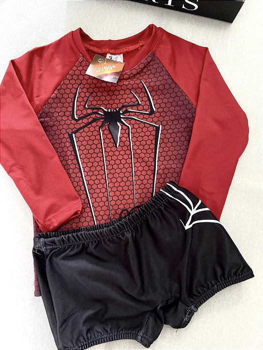 Kit Sunga Infantil + Camisa Proteção UV50  Praia Verão Personagem