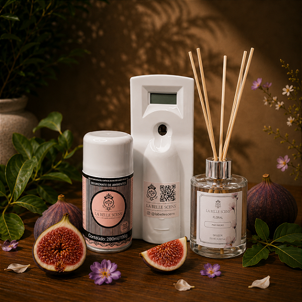 Kit Aromatizador Aerossol Figo Santini 30m² - Presente Dia dos Pais