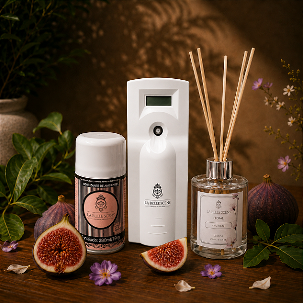 Kit Aromatizador Aerossol Figo Santini 30m²