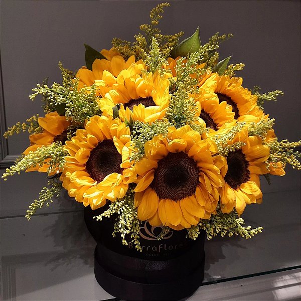 Box Preta Girassóis P