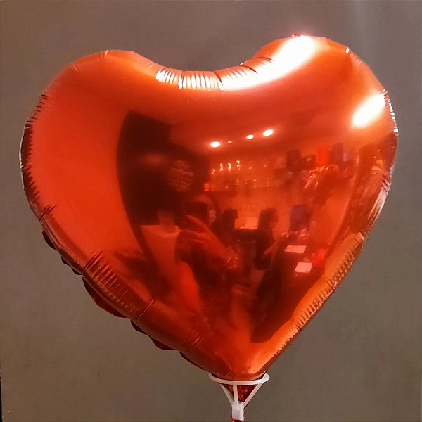 Balão Coração Vermelho G | Toque Romântico e Sofisticado