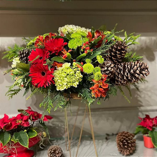 Centro de Mesa Natalino Redondo – 30cm