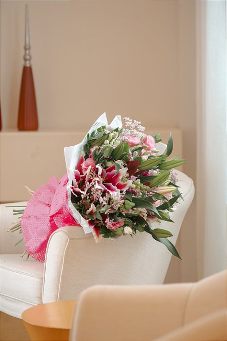 Buquê de Lírios Rosa