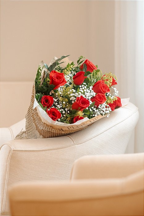 Buquê Clássico de Rosas Vermelhas
