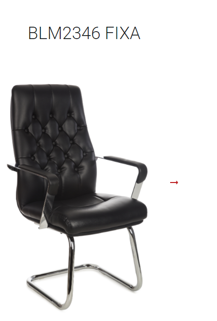 CADEIRA BLM2346F - BLUME DE APROXIMACAO FIXA REVESTIDA PRETO