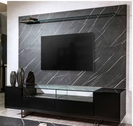PAINEL GEO PORTORO-com rack Iron preto fosco - PROVINCIA