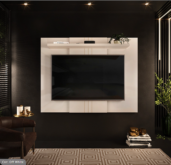 PAINEL EXTENSIVEL FARO OFF WHITE - DJ MOVEIS
