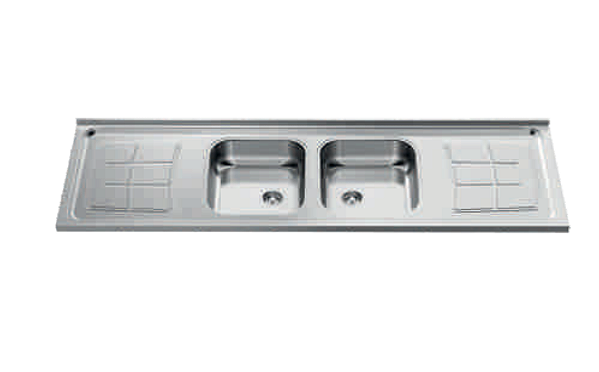 PIA DE COZINHA INOX 2,0M - GHELPLUS 2000X560 CUBA BALI