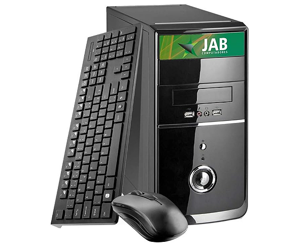 Computador Desktop Jab Computadores Intel Core I3 2100 3.1 GhZ, Memoria RAM DDR3 de 8GB + SSD 120 Gb+ Wifi + Teclado + M