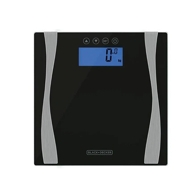 BALANCA DE BANHEIRO BLACK+DECKER 180KG - VIDRO PRETO