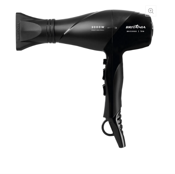 SECADOR DE CABELOS BRITANIA BSC2000 PRETO