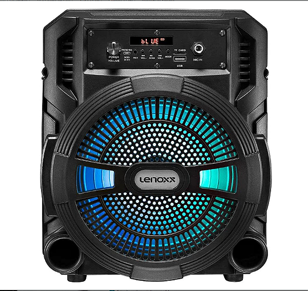 CAIXA DE SOM AMPLIFICADA LENOX USB BLUETOOTH 120W BIVOLT