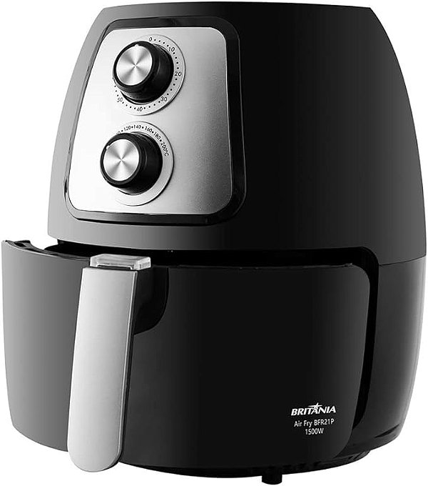 FRITADEIRA AIR FRYER BRITANIA 5L BFR40PI 1500W - PRETA