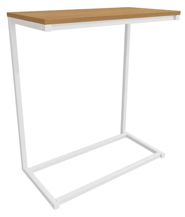 MESA DE APOIO KAPPESBERG CANELA/BRANCO BRILHO - LINHA INDUSTRIAL