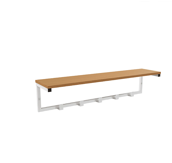 CABIDEIRO DE PAREDE KAPPESBERG CANELA/BRANCO BRILHO - LINHA INDUSTRIAL