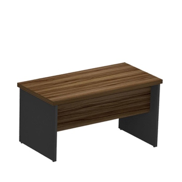 MESA RETA 80CM PE PAINEL MARANELLO NOGAL/PRETO