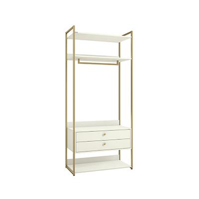 ARMARIO ALTO CLOSET OFF WHITE / DOURADO - KAPPESBERG