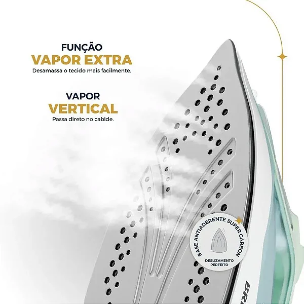 FERRO DE PASSAR BFV08 BRITANIA A VAPOR 127V