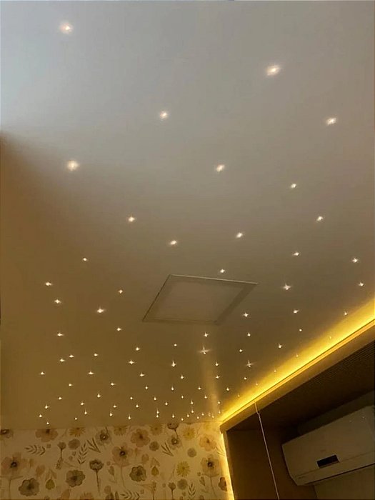 Kit Original Céu Estrelado Iluminação Led Fibra Ótica 50 Pontos
