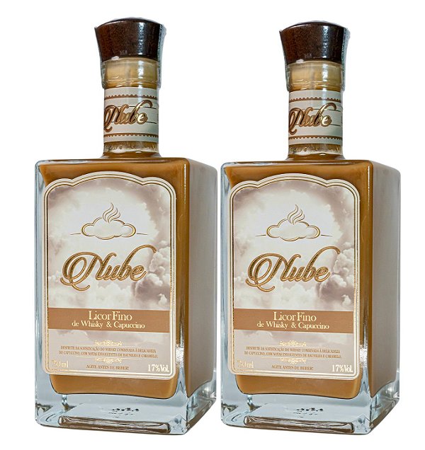 Combo 2 Licores Nube: Whisky e Capuccino