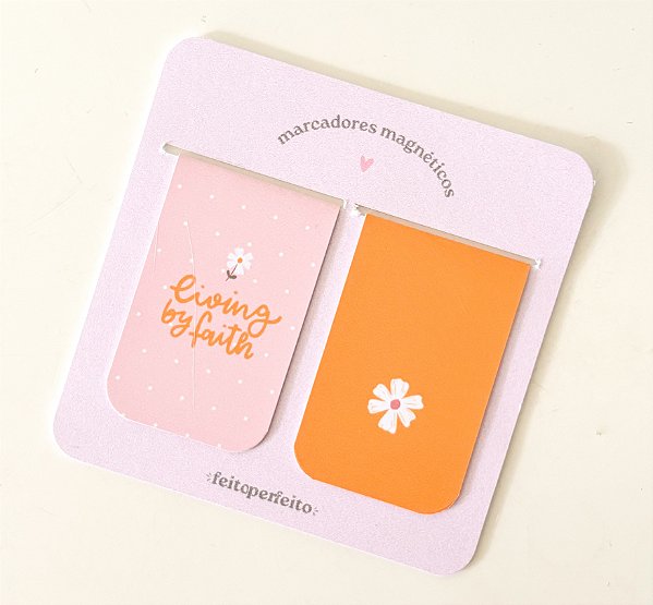 Kit de marca-páginas magnéticos Lírios