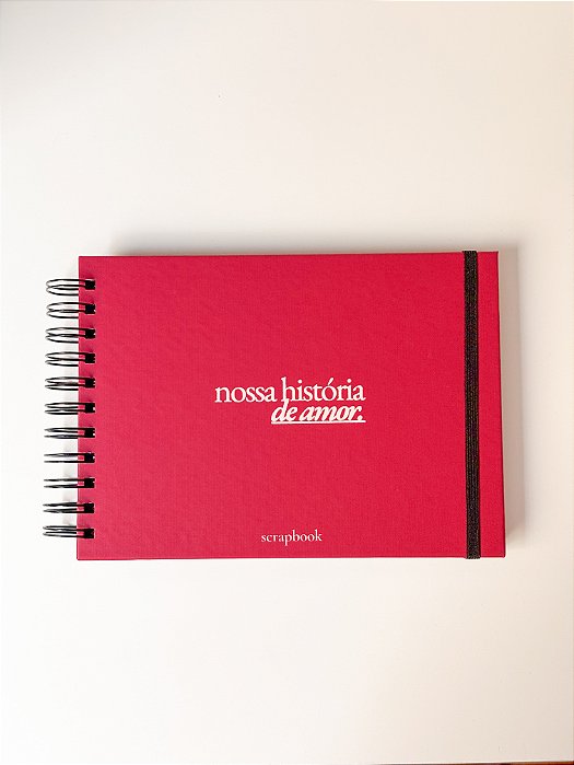 Scrapbook Nossa História de Amor (Vermelho)