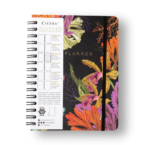 Planner Oceano Profundo Permanente Wire-O Semanal A5 Cicero