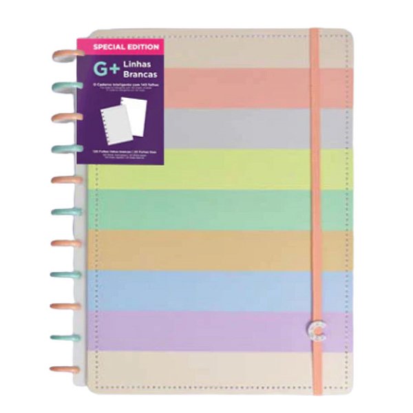 Caderno Inteligente Arco-Íris G+ Pastel Special Edition 140f