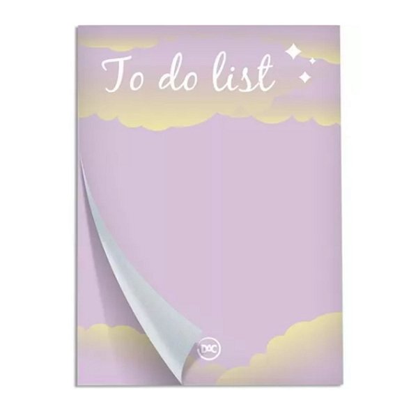 Bloco Destacável To do List com 30 Folhas 74mm x 105mm - DAC