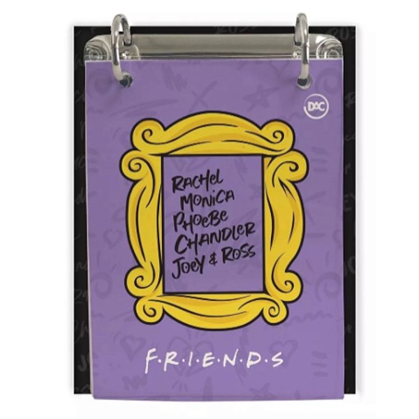 Mini Caderno Argolado Friends 80 Folhas - DAC