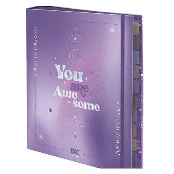 Caderno Argolado Universitário 48 Folhas Trendy Purple - DAC