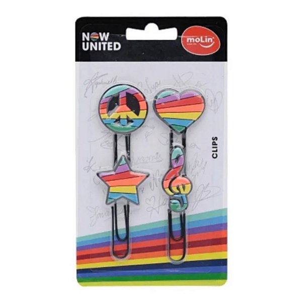 Clips Now United 50mm Blister com 4 unidades - Molin