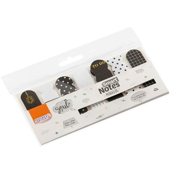 Marcador de Página Markers Black 20 fls 7 marcadores BRW