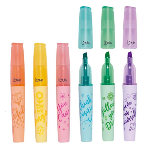 Marca-Texto Pastel Love (Cor a escolher) - Molin