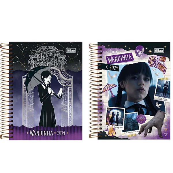 Agenda 2024 Espiral Diária 11x16 cm 176 Fls Wandinha TIlibra